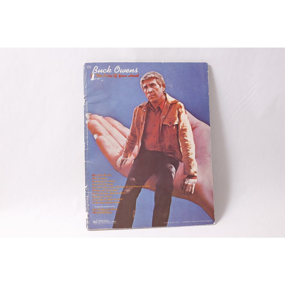 Buck Owens In The Palm Of Your Hand Songbook 1970s Sheet Music ~ 260317-WH 990